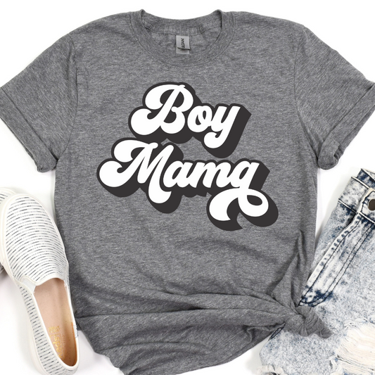 Retro Boy Mama Full Color DTF Transfer