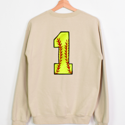 Softball Jersey Numbers Full Color DTF Transfer