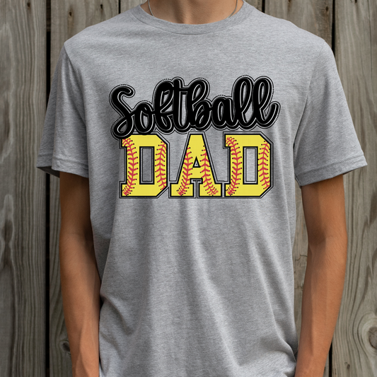 Softball Dad Full Color DTF Transfers