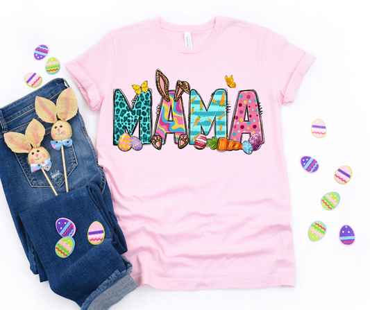 Mama Easter Theme Full Color DTF Transfer