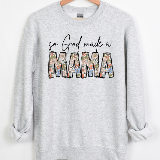 So God Made A Mama (CUSTOMIZABLE)  Full Color DTF Transfer