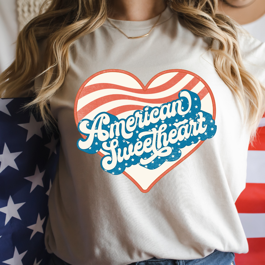 American Sweetheart Full Color DTF Transfer