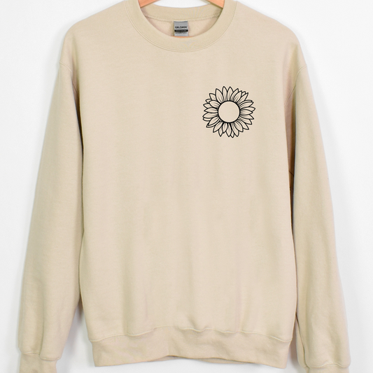 Sunflower Pocket Design Full Color DTF Transfer