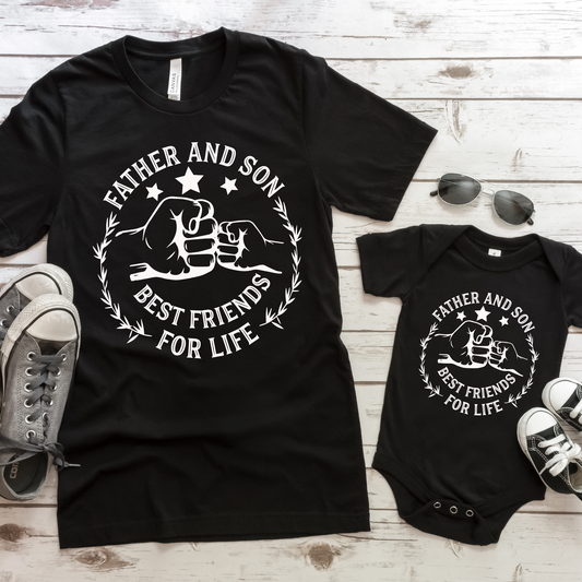 Father And Son Best Friends For Life Full Color DTF Transfer