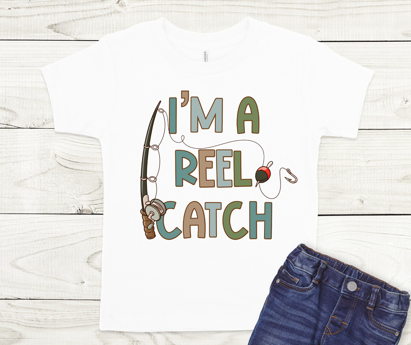 I'm A Reel Catch Fishing Full Color DTF Transfers