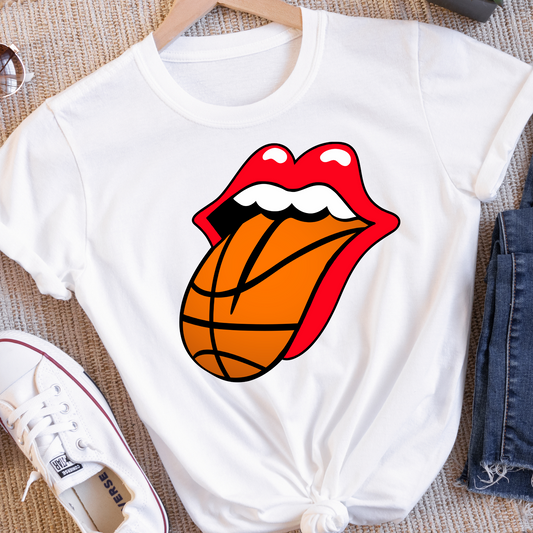 Basketball Sports Tongue Full Color DTF Transfers