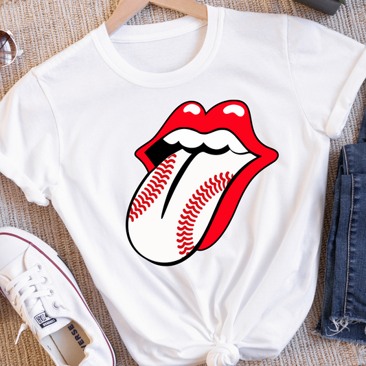 Baseball Sports Tongue Full Color DTF Transfers