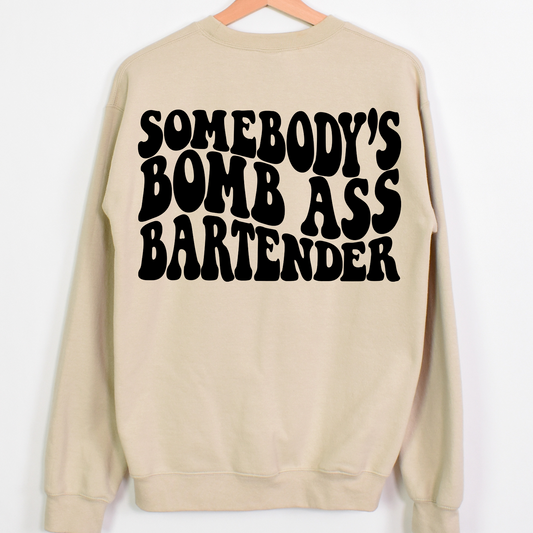 Somebody's Bomb Ass Bartender Full Color DTF Transfer