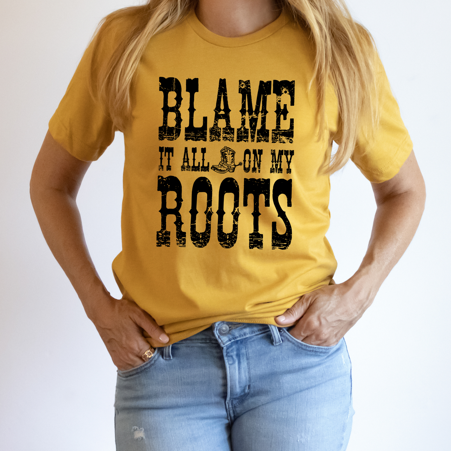 Blame It All On My Boots Garth Brooks Full Color DTF Transfer