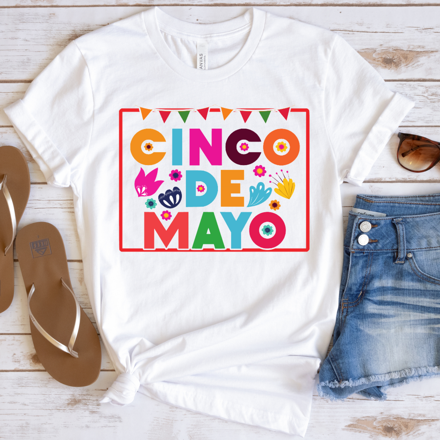 Colorful Cinco De Mayo (In Box)  Full Color DTF Transfers