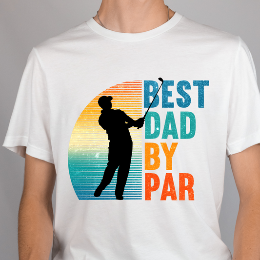 Best Dad By Par Golf Full Color DTF Transfers