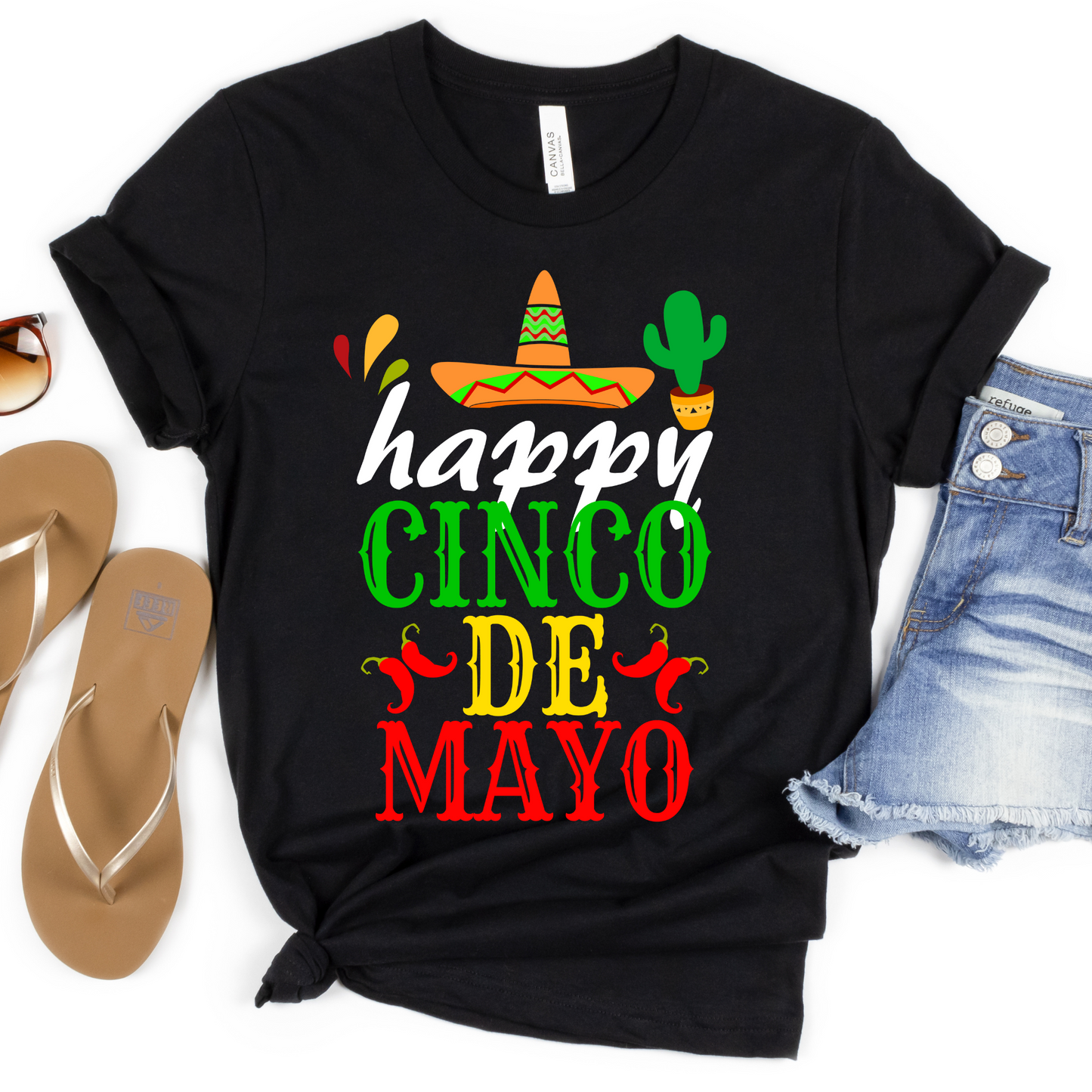 Happy Cino De Mayo Sombrero Full Color DTF Transfers