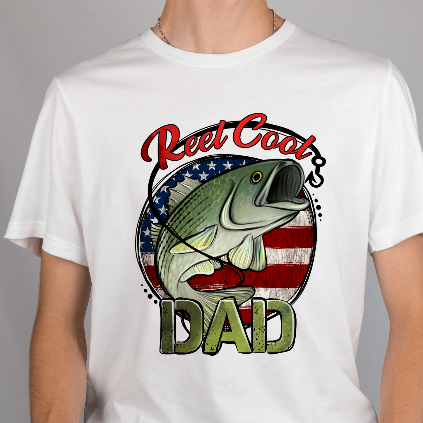 Reel Cool Dad Fishing Full Color DTF Transfers