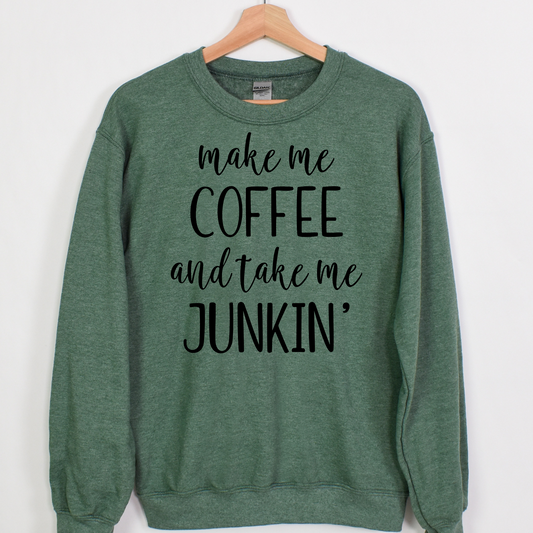 Make Me Coffee and Take Me Junkin' Wife Full Color DTF Transfer