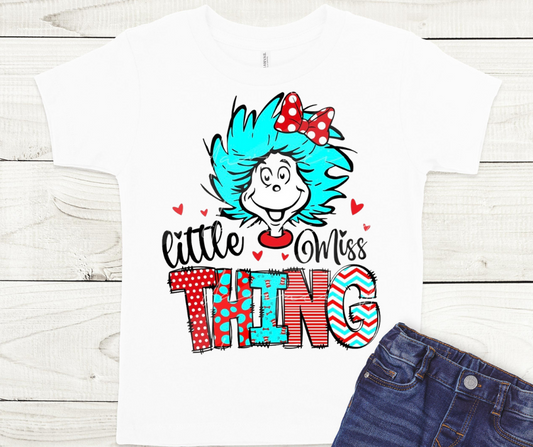 Little Miss Thing Dr Seuss Full Color DTF Transfers