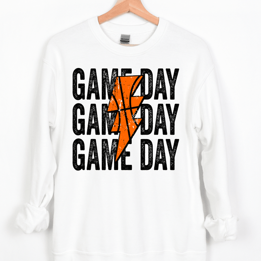 Basketball Game Day Distressed Repeat Full Color DTF Transfers