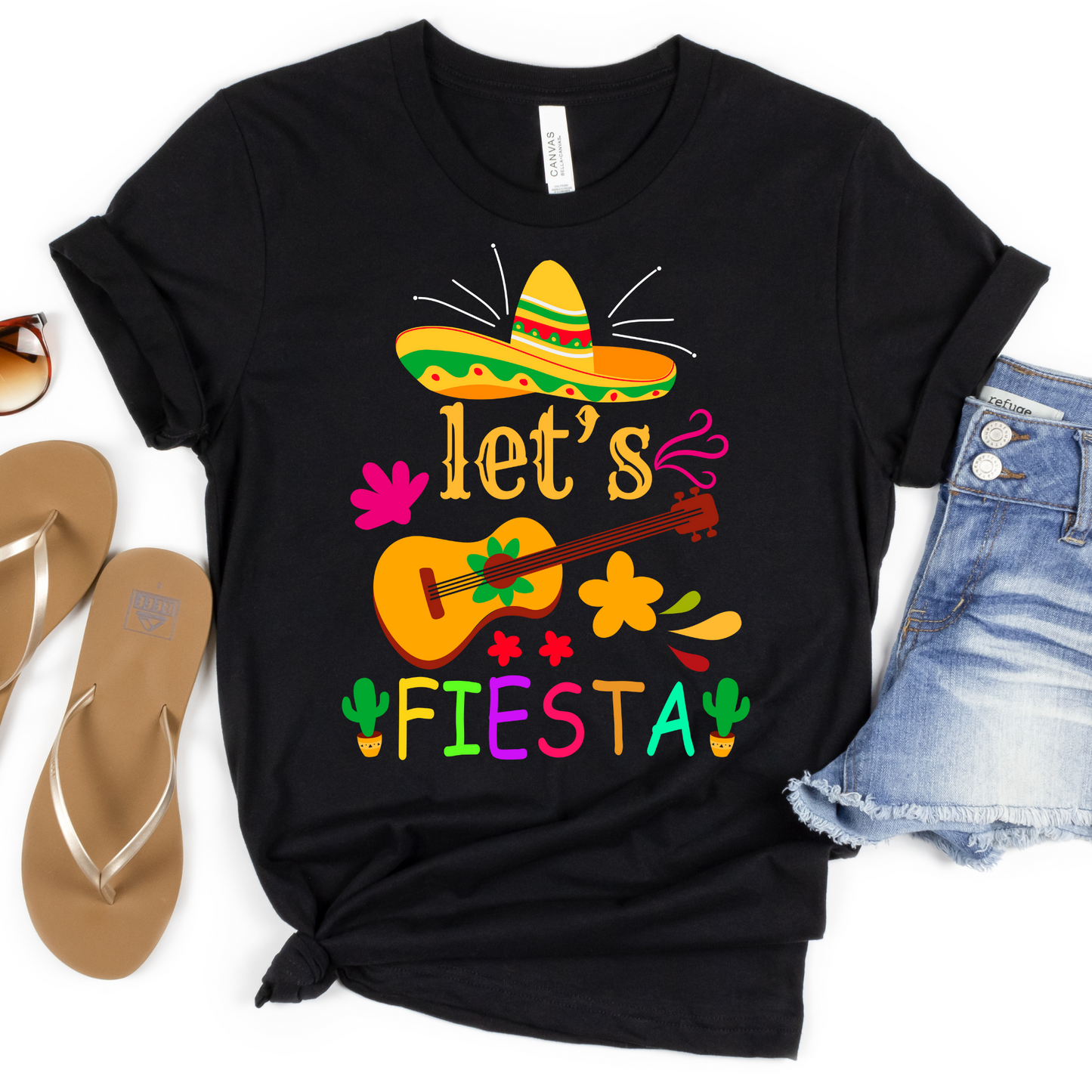 Lets Fiesta Sombrero Full Color DTF Transfers