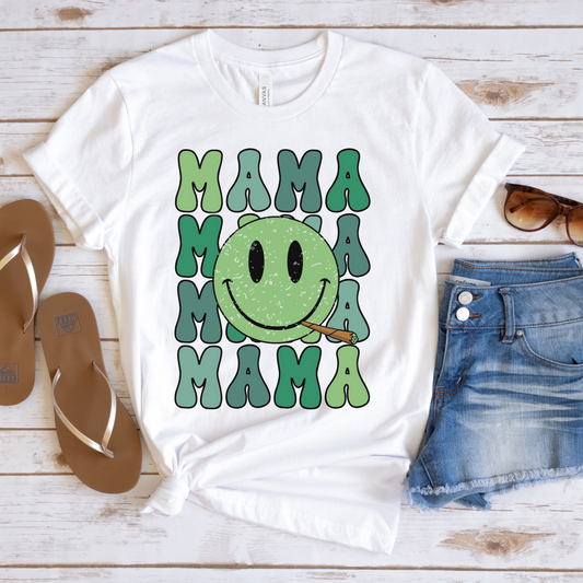 Mama Repeat Weed 420 Full Color DTF Transfer