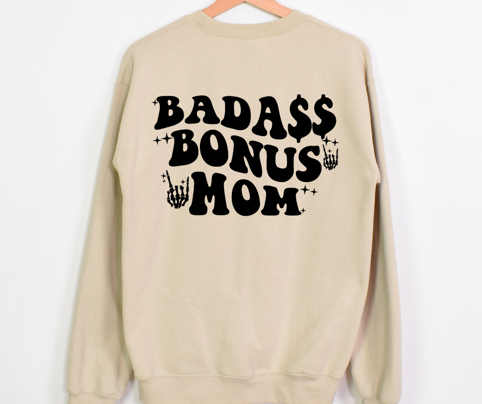 Badass Bonus Mom Full Color DTF Transfer