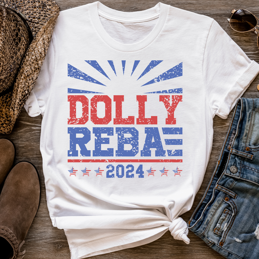 Dolly Reba 2024 Distressed Full Color DTF Transfers