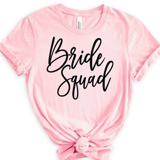 Bride Squad (Cursive) Wedding Party Full Color DTF Transfer