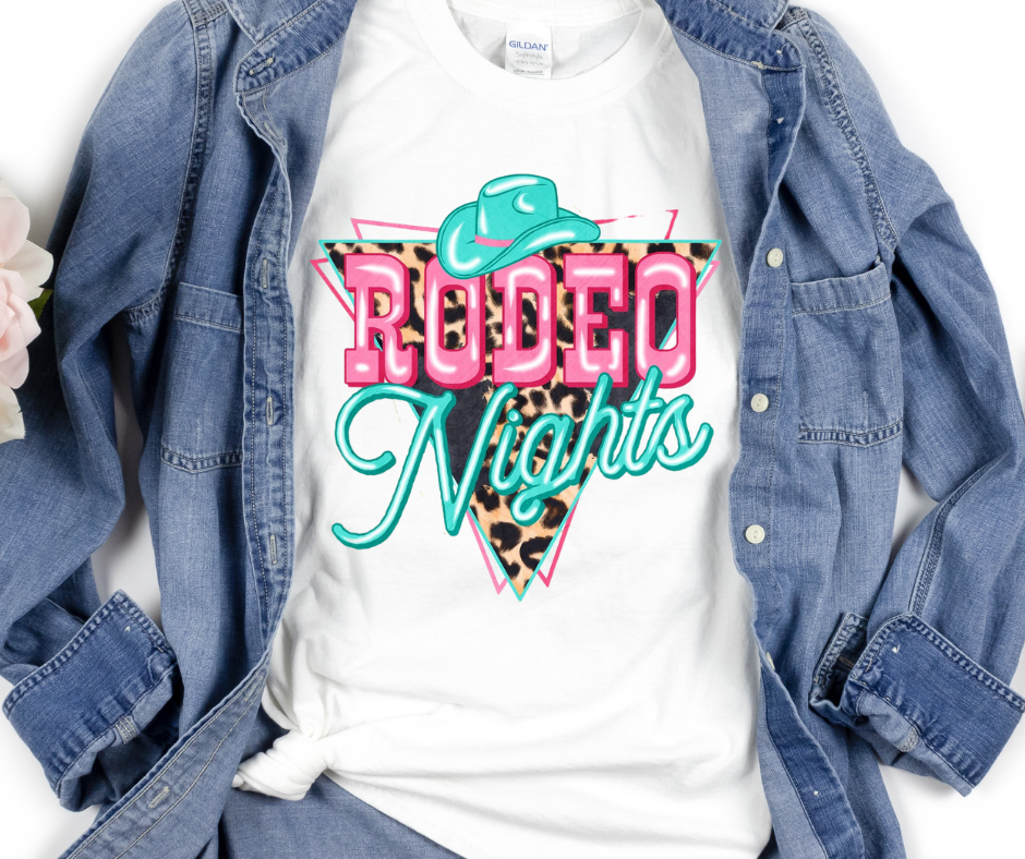 Rodeo Nights Neon Full Color DTF Transfers