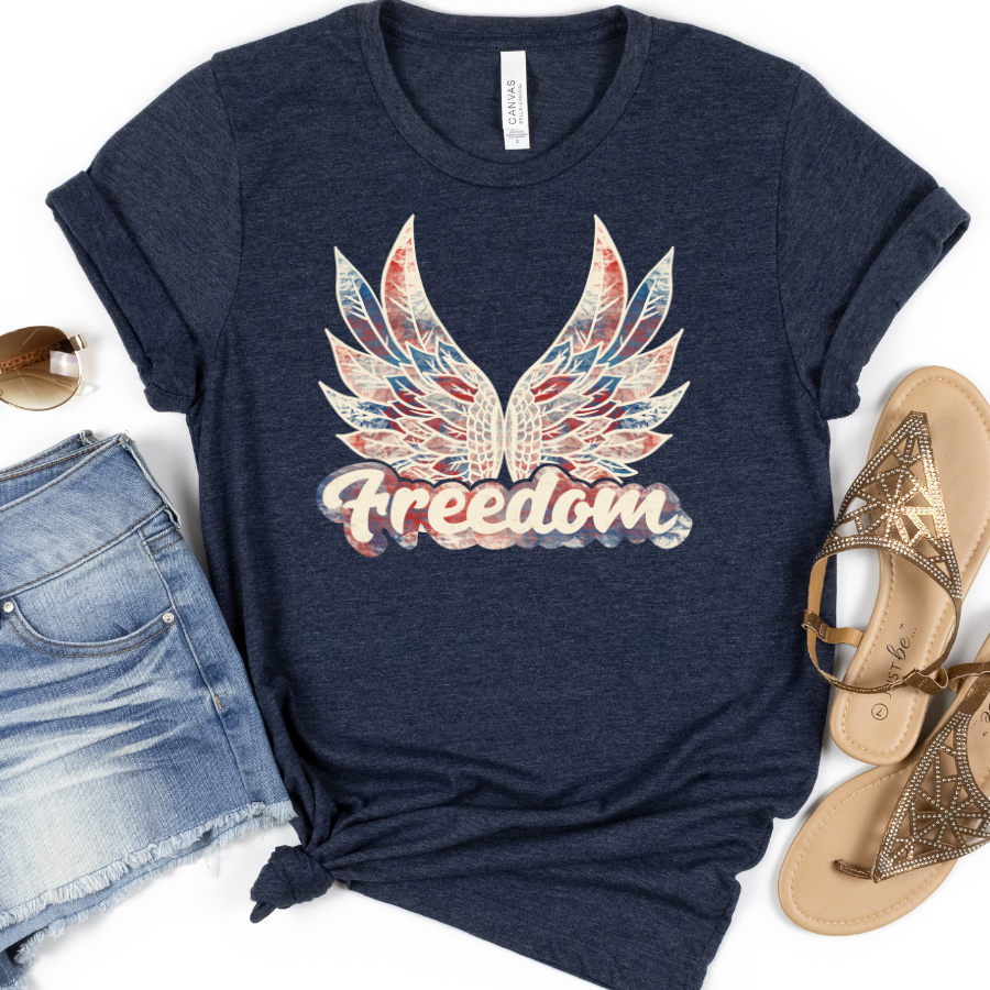 Freedom Wings Water Color Full Color DTF Transfer