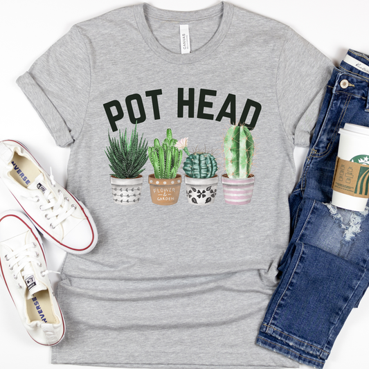 Pot Head Cactus Full Color DTF Transfer