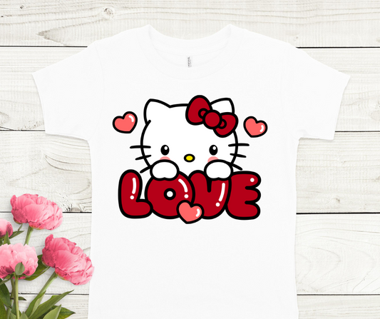 Love H Kitty Full Color DTF Transfers