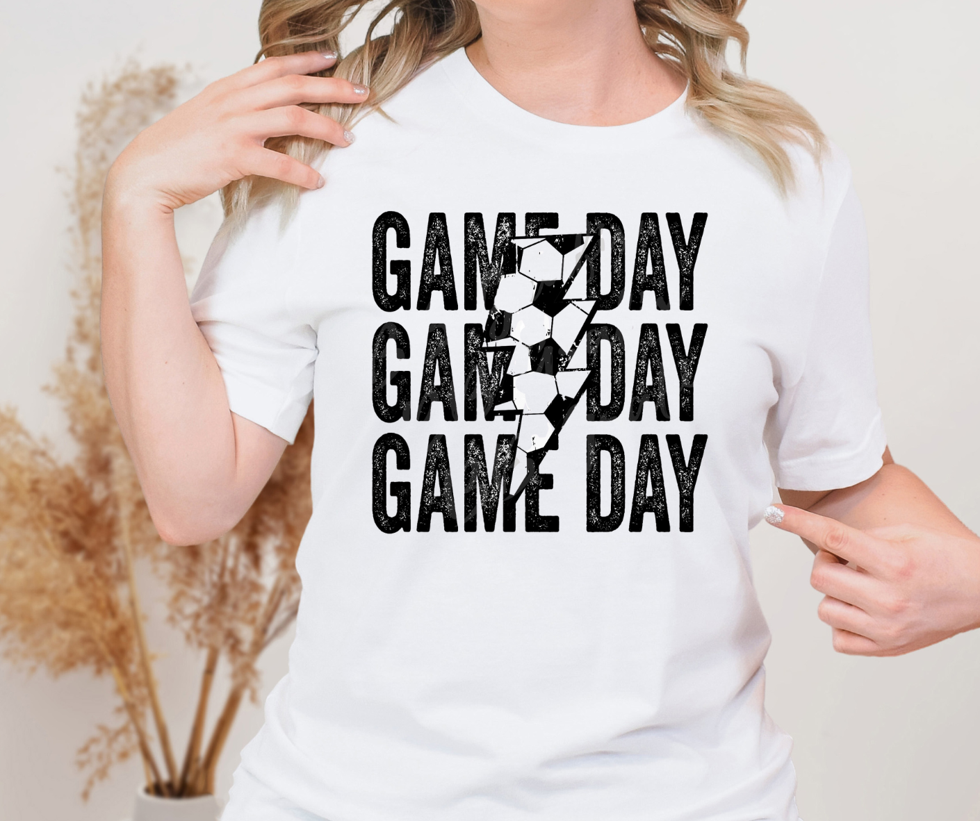 Distressed Game Day Repeat Soccer Full Color DTF Transfers