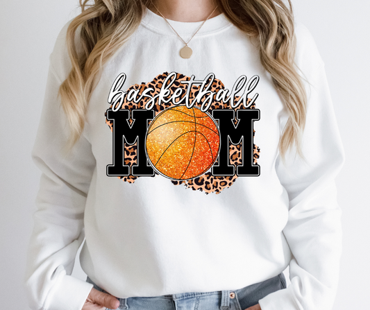 Glitter Basketball Mom Full Color DTF Transfer