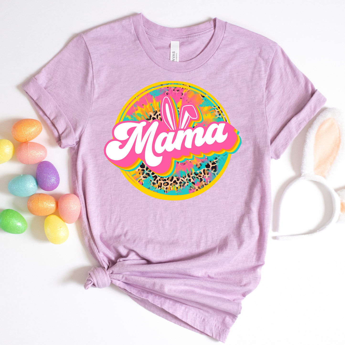 Mama Easter Tie Dye Full Color DTF Transfers