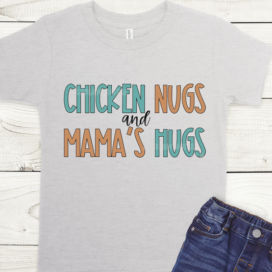 Chicken Nugs and Mama Hugs Full Color DTF Transfers