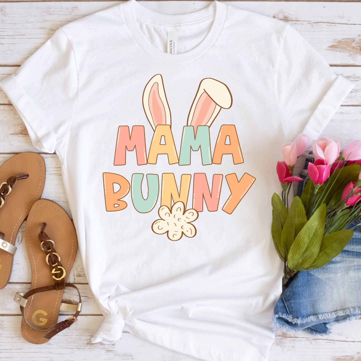 Mama Bunny Full Color DTF Transfer