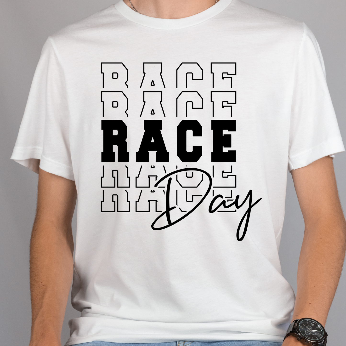 Race Day Repeat Full Color DTF Transfer