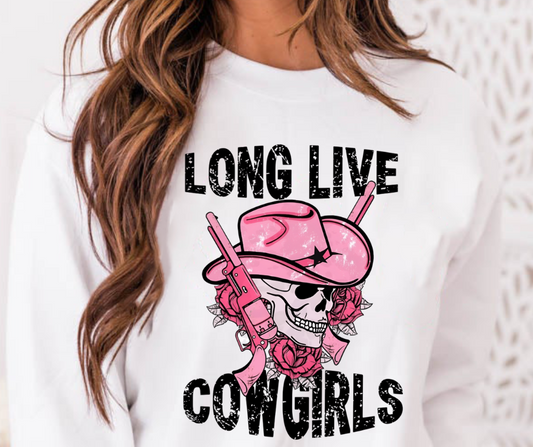 Long Live Cowgirls Full Color DTF Transfer