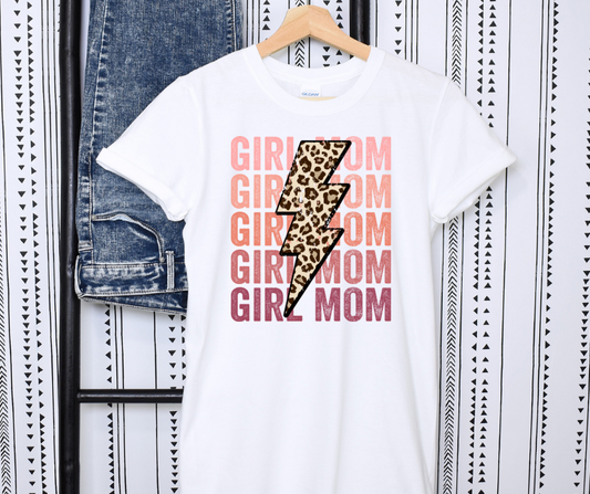 Girl Mom Neutrals Leopard Lightening Bolt Full Color DTF Transfers