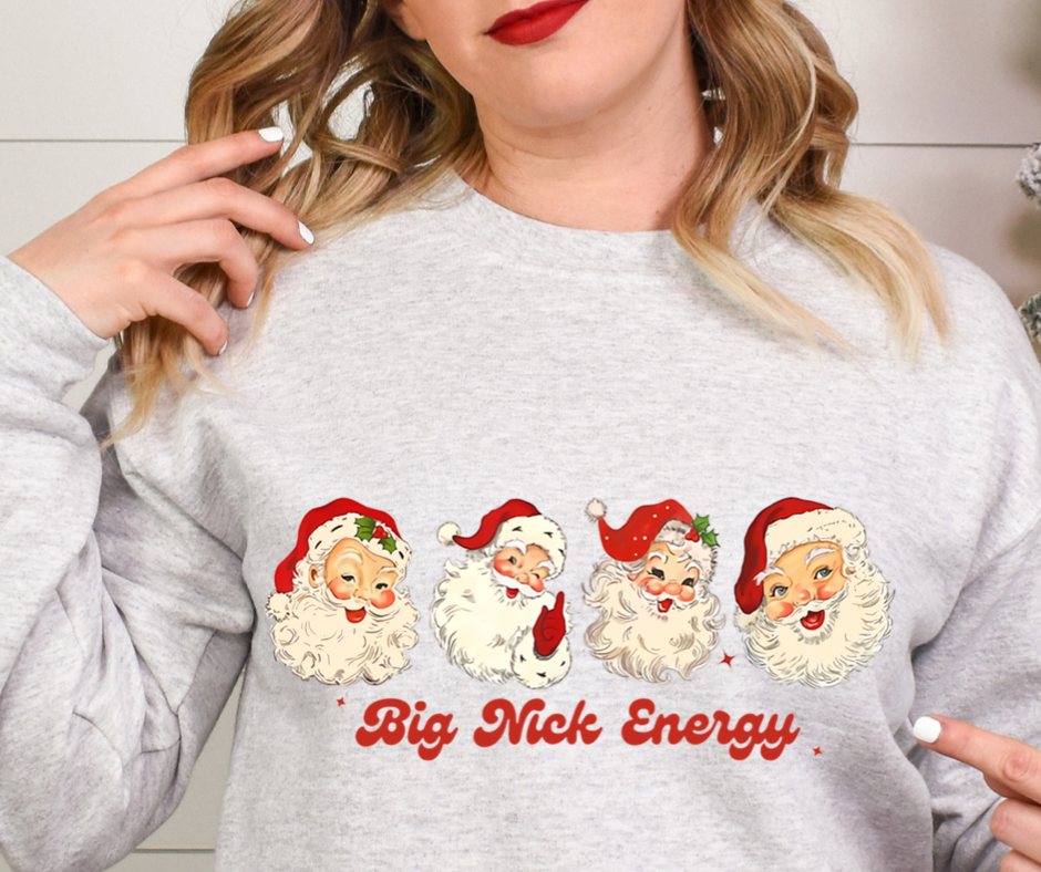 Big Nick Energy Santa Full Color DTF Transfer