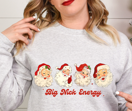 Big Nick Energy Santa Full Color DTF Transfer