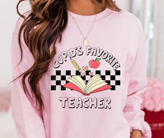 Cupids Favorite Teacher  Full Color DTF Transfer