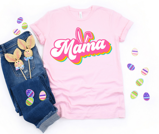 Mama Retro Easter Full Color DTF Transfer