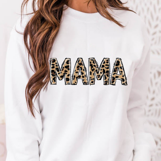 Leopard MAMA Full Color DTF Transfers