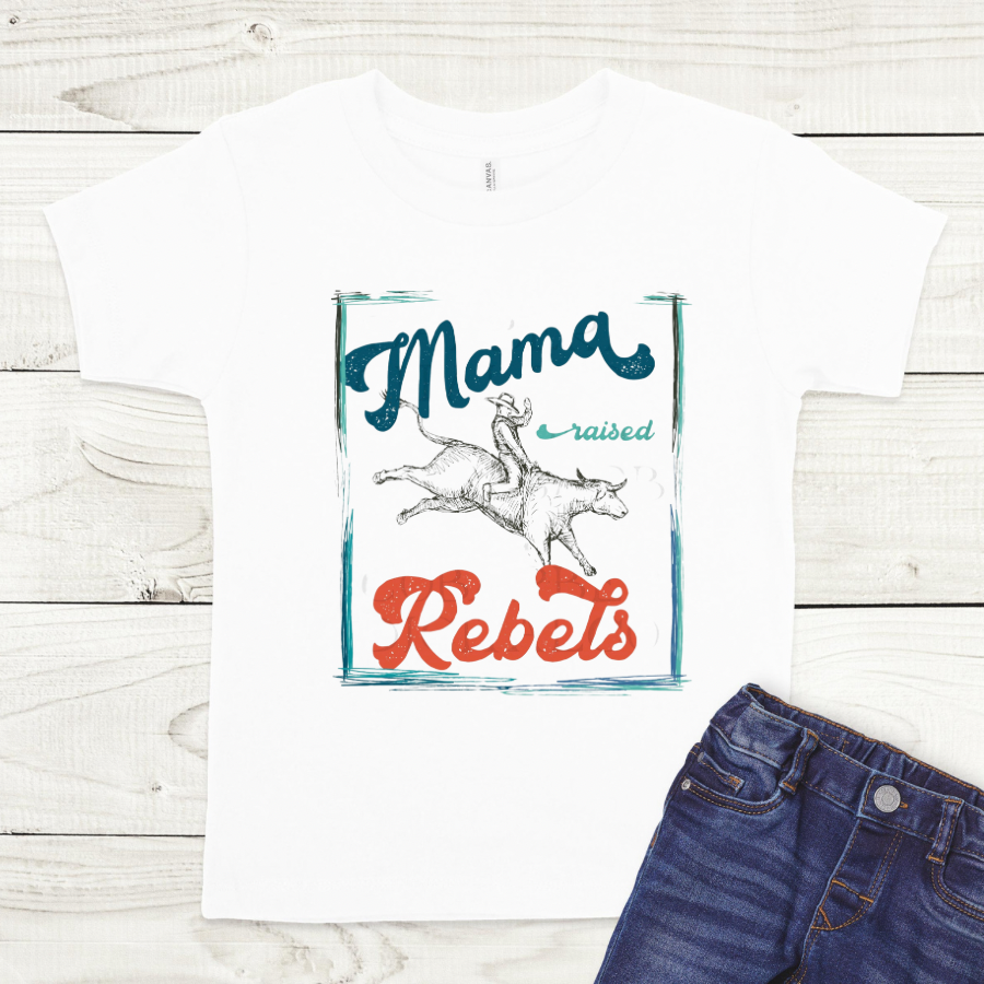 Mama Raised Rebels Full Color DTF Transfers