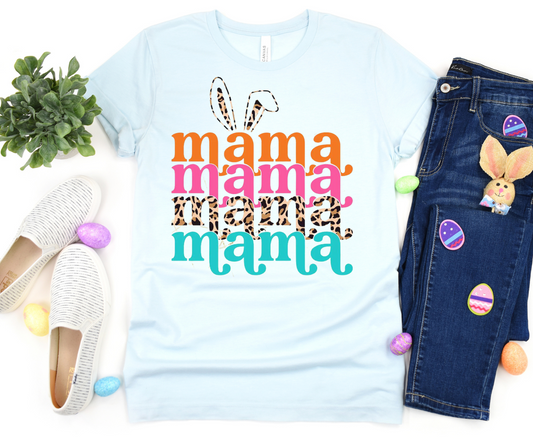 Mama Repeat Easter (Leopard Ears) Full Color DTF Transfer