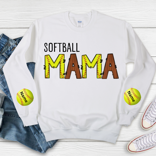 Softball Mama Full Color DTF Transfer