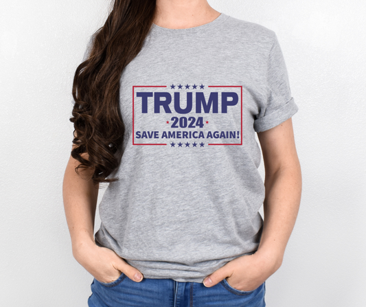 Trump 2024 Save America Again Full Color DTF Transfer