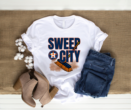 Houston Astros Baseball Sweep City Full Color DTF Transfer