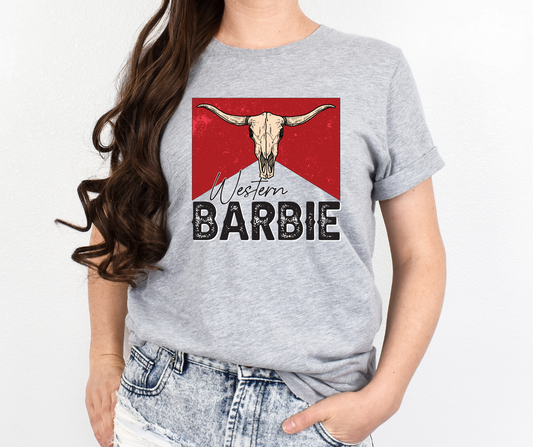 Western Barbie Full Color DTF Transfer