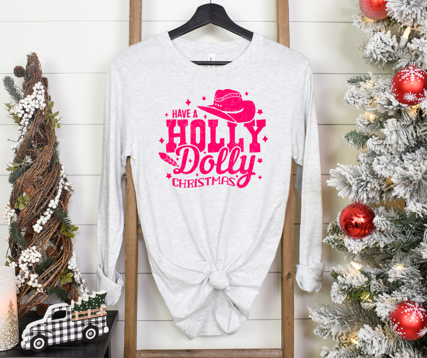 Holly Dolly Christmas Full Color DTF Transfer