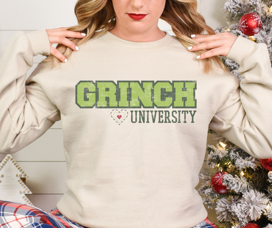 Grinch University Full Color DTF Transfer